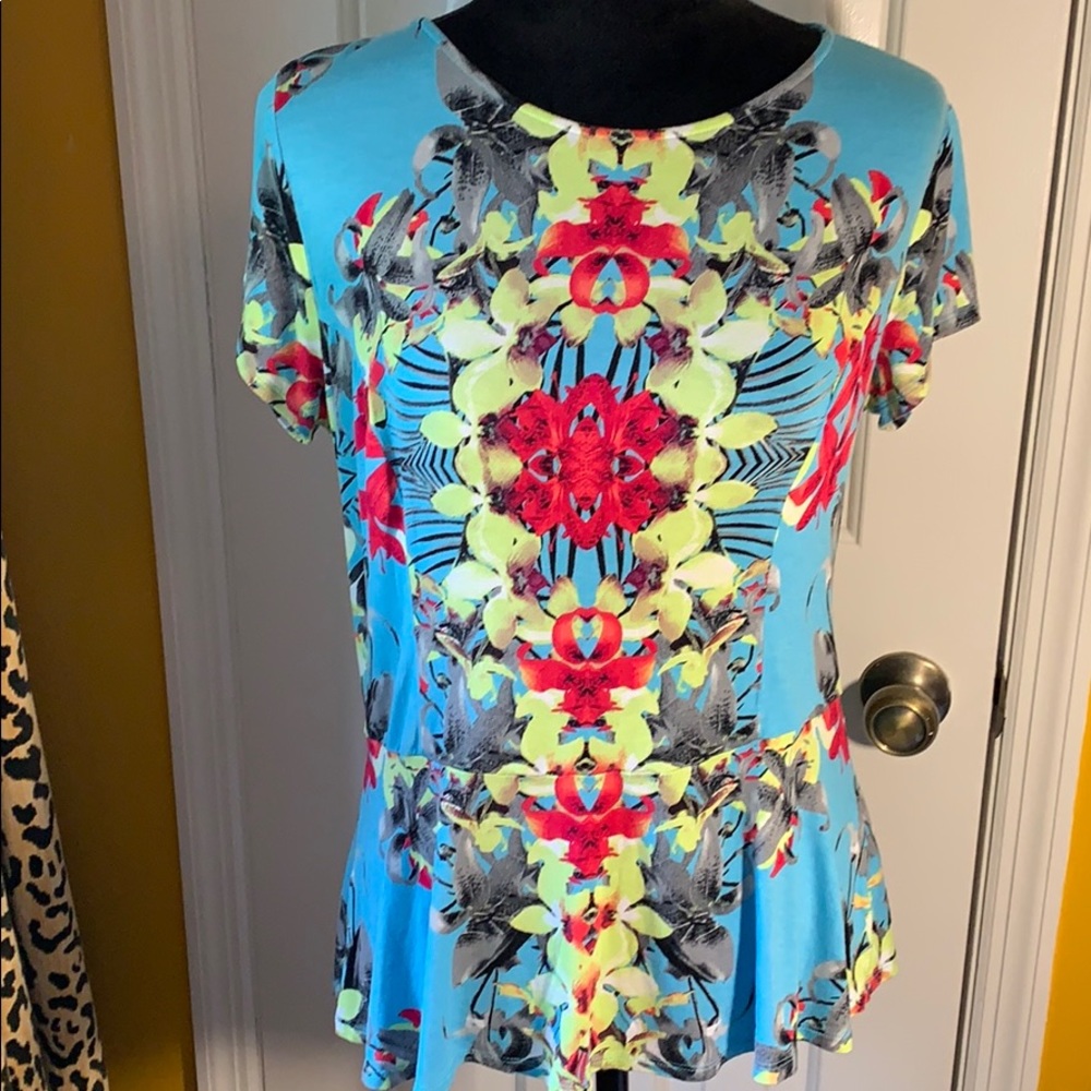ANA top size large with peplum bottom